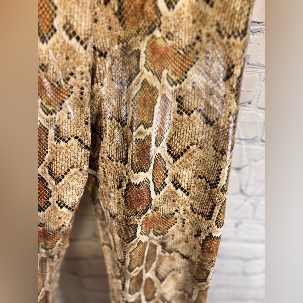 Commando Python Print Faux Leather Chic Punk Rock… - image 6